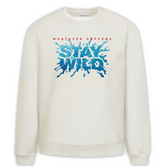 Stay Wild Baskılı Premium Oversize Sweatshirt